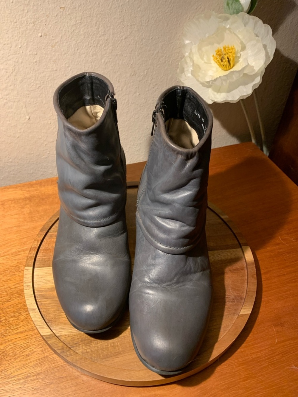 Wolky Gray Ankle Boots